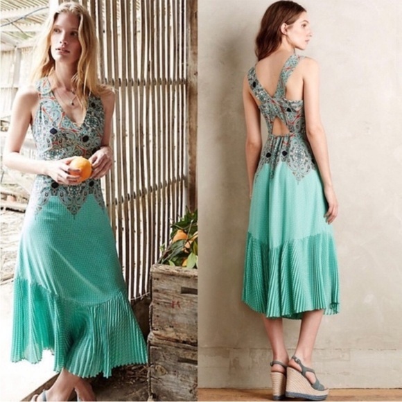Anthropologie Dresses & Skirts - Anthropologie Maeve Canyon Creek Turquoise Dress